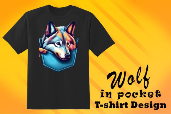 Elevate Your Creations with the Pocket Wolf Lover Graphic