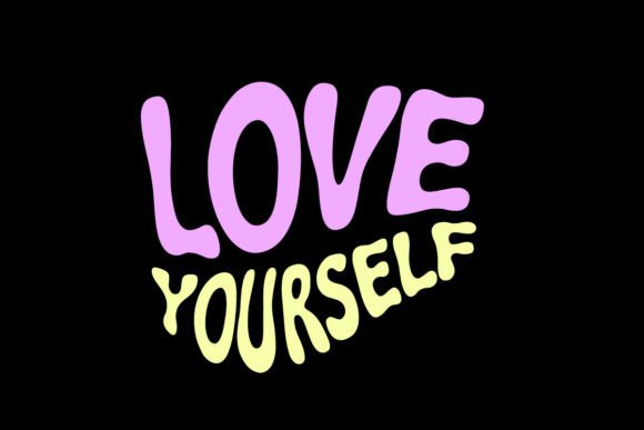 Love Yourself Graphic Tee Design: Aesthetic Streetwear Appeal