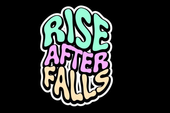 Resilience in Ink: The Rise After Fall Graphic Tee Design